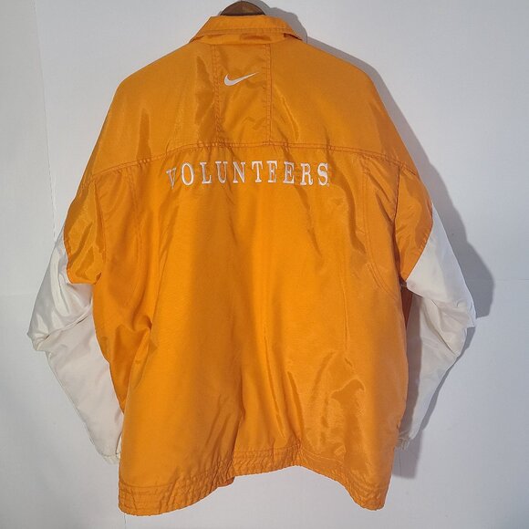Vintage Nike Team Sports Tennessee Vols Orange/White XL Men's Puffer Jacket EUC - Picture 2 of 8